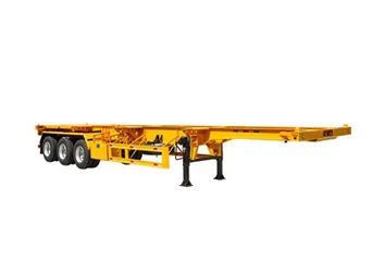 Remorcă de tip schelet pentru containere de transport cu 3 axe